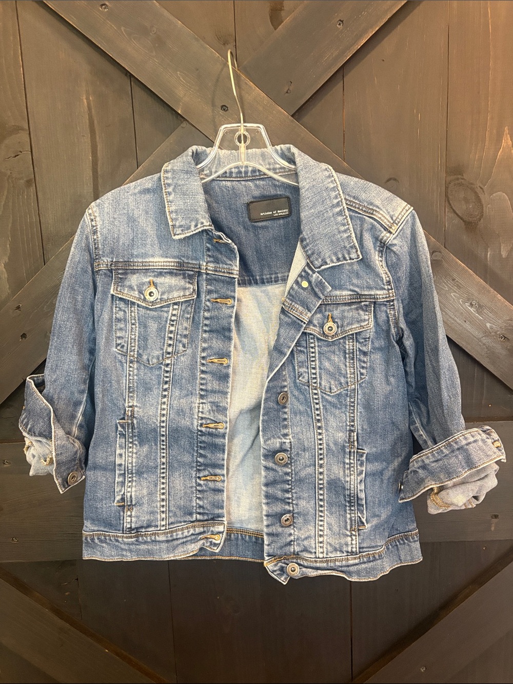 Casual Blue Denim Jacket - Womens Jean Jacket articles of society